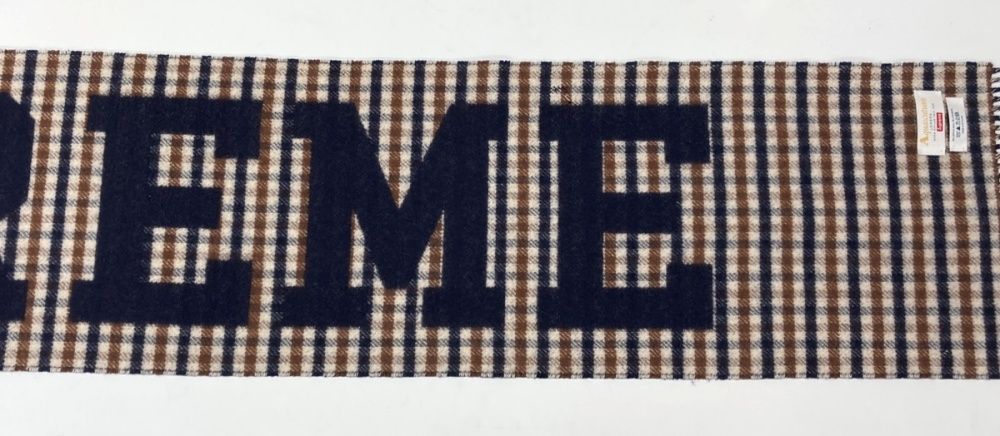 シュプリーム マフラー Aquascutum Supreme チェック クラブチェック