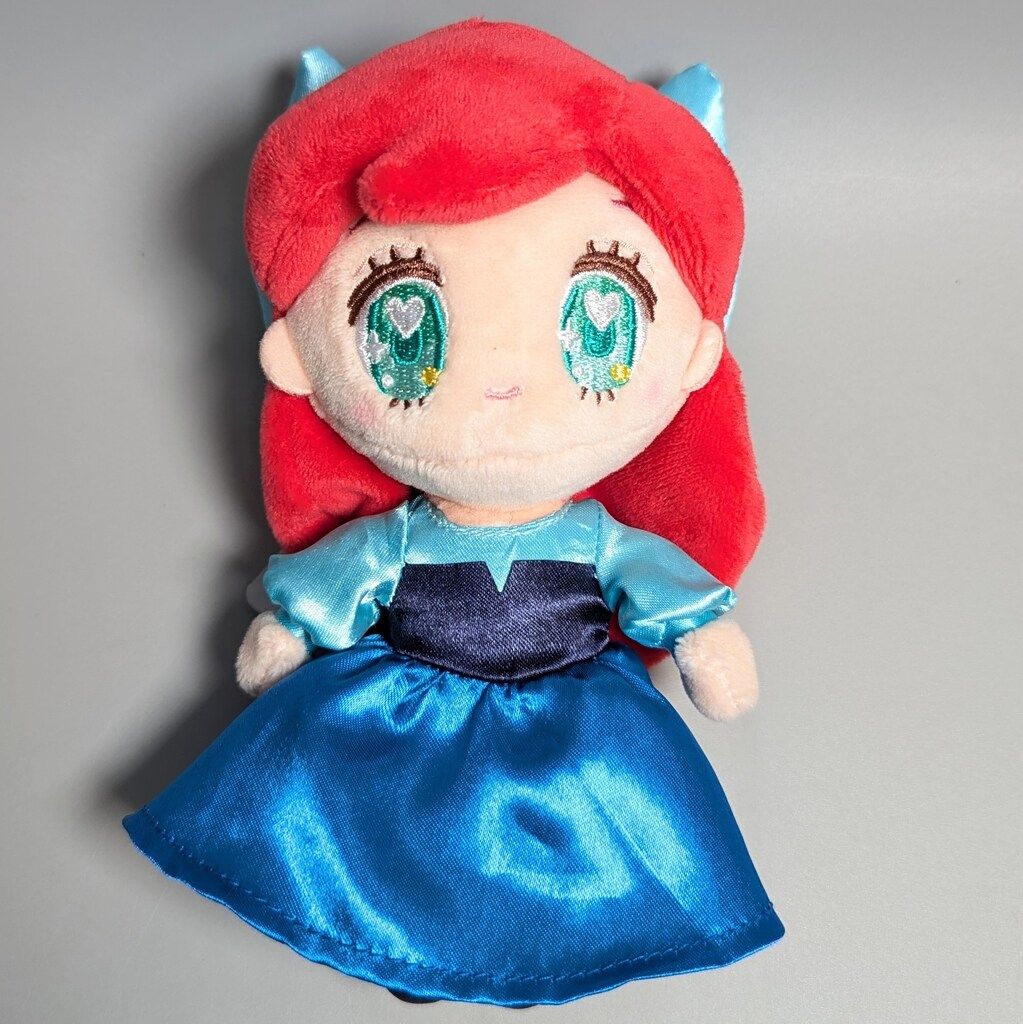 TINY プリンセス アリエル ぬいぐるみ プラッシュ キーチェーン 🌈💕アリエル Ver.2 ぬいぐるみキーホルダー・キーチェーン TINY