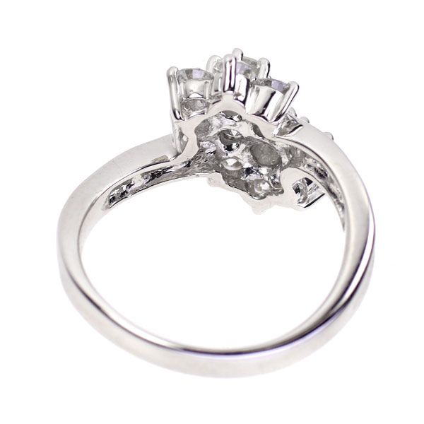 Pt900 ダイヤモンド リング 1.51ct フラワー - メルカリ