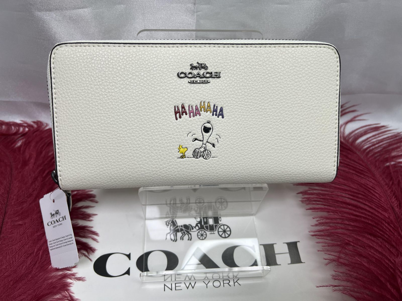 COACH 財布 コーチ 長財布 ヌーピー コラボ 財布 SNOOPY スリム