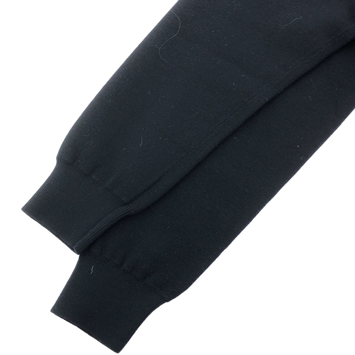 SLOANE スローン 2G ダブルフェイス 天竺 クルーネックニット 黒 L SLOANE＞12G ダブルフェイス クルーネック ニット