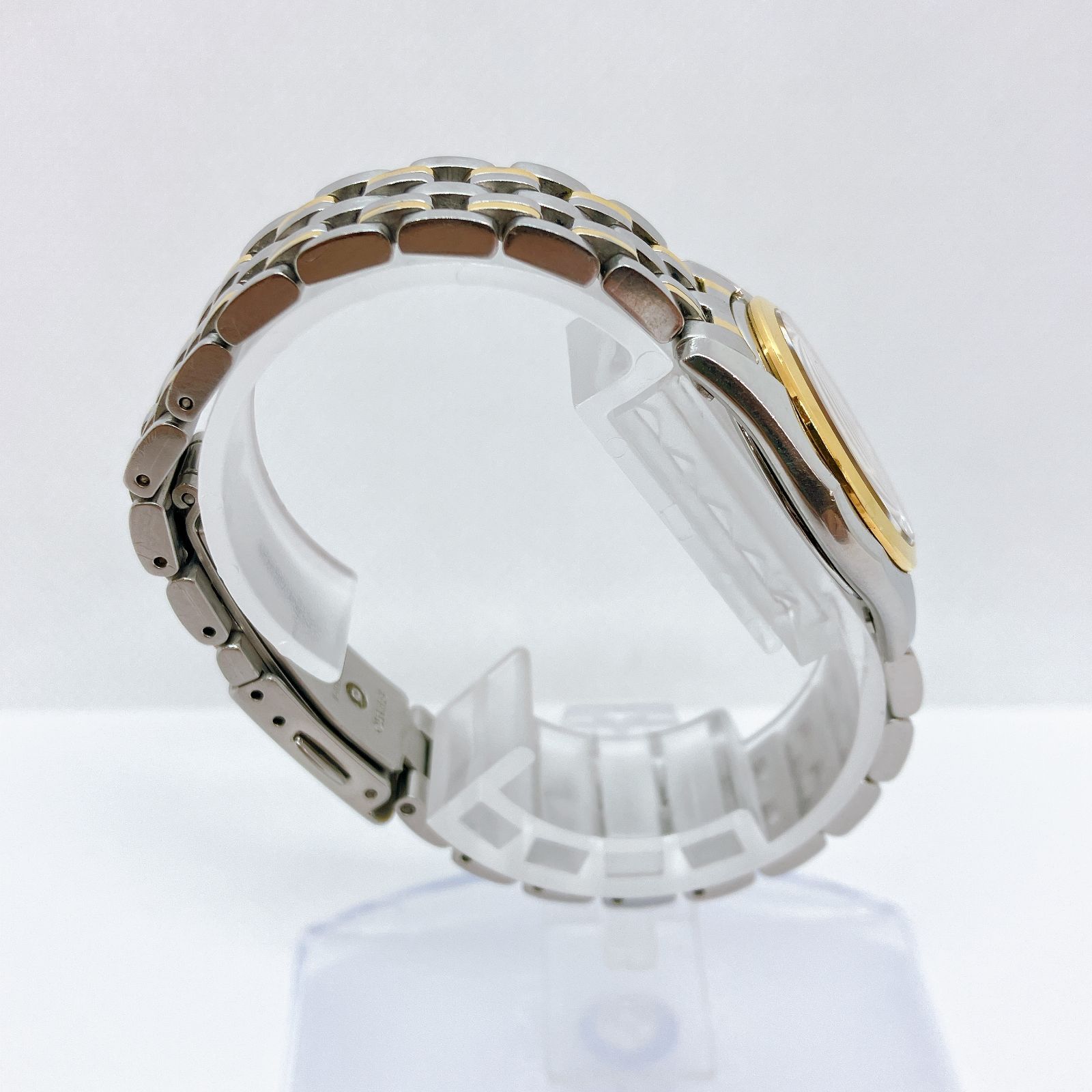 美品　SEIKO　セイコー　エクセリーヌ　ブルー　シルバー　クォーツ　電池　時計 美品✨SEIKO セイコー エクセリーヌ クォーツ 腕時計 ブルー