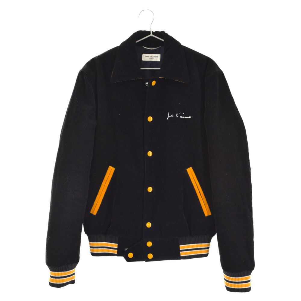 SAINT LAURENT ブラック スタジャン 46 サンローラン ブルゾン SAINT