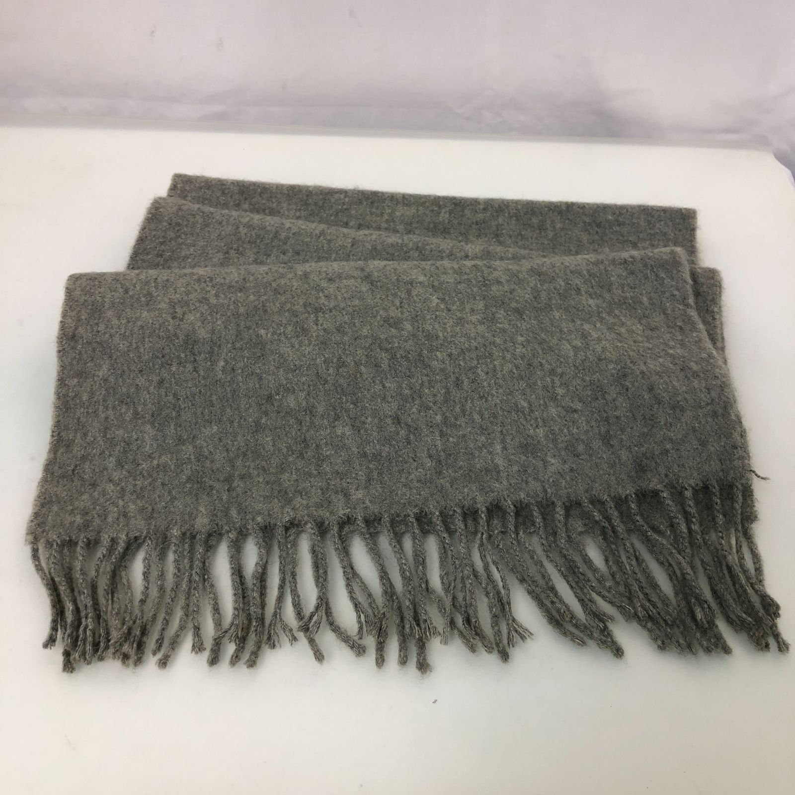 スイス製 アクリス AKRIS カシミヤ マフラー グレー 美品】Johnstons カシミヤマフラー グレー SGAW10-7637 - メルカリ