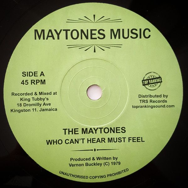 欧7” Maytones | Blacka Cool Who Cant Hear Must Feel | Cool Loving TRSMT1 Maytones Music |00080