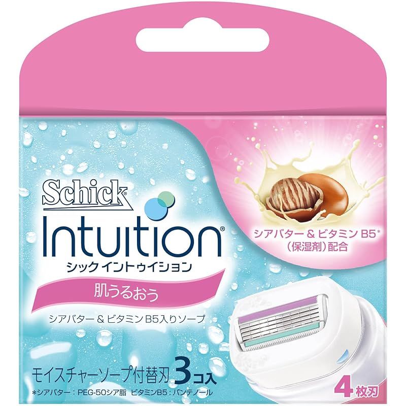 シック Schick イントゥイション 替刃 女性用 カミソリ 肌うるおう(3コ入) 0
