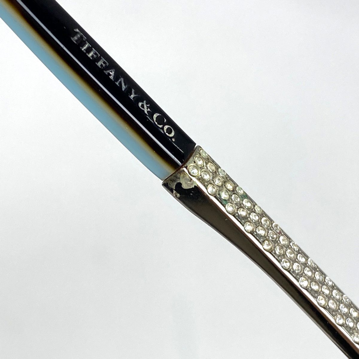 TIFFANY&Co. サングラス ティアドロップ ラインストーン グラデ
