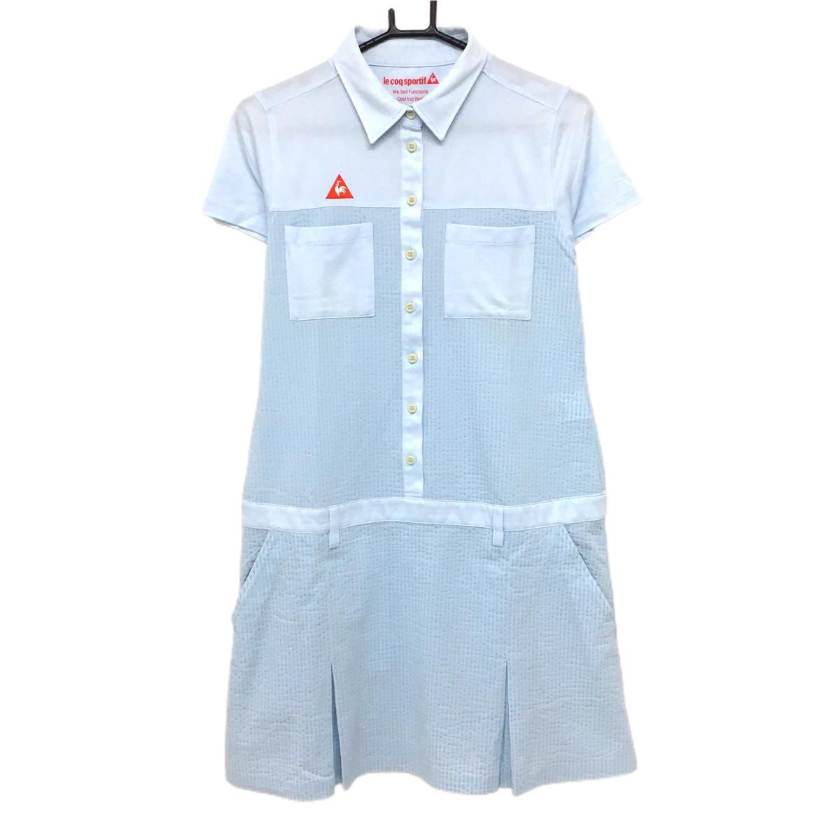 SALE価格【美品】ジャックバニー 半袖ハイネックワンピース ネイビー