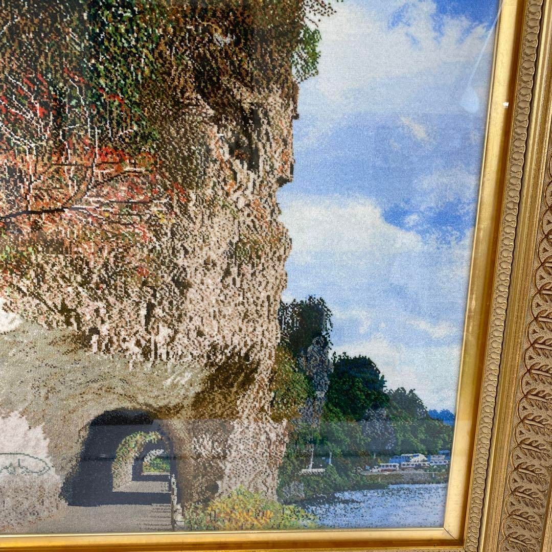 スチファ選品シリーズ　タブリーズ工房サイン有　ウールペルシャ絨毯額　箱付トトカ スチファ選品シリーズ タブリーズ工房サイン有 ウールペルシャ絨毯額