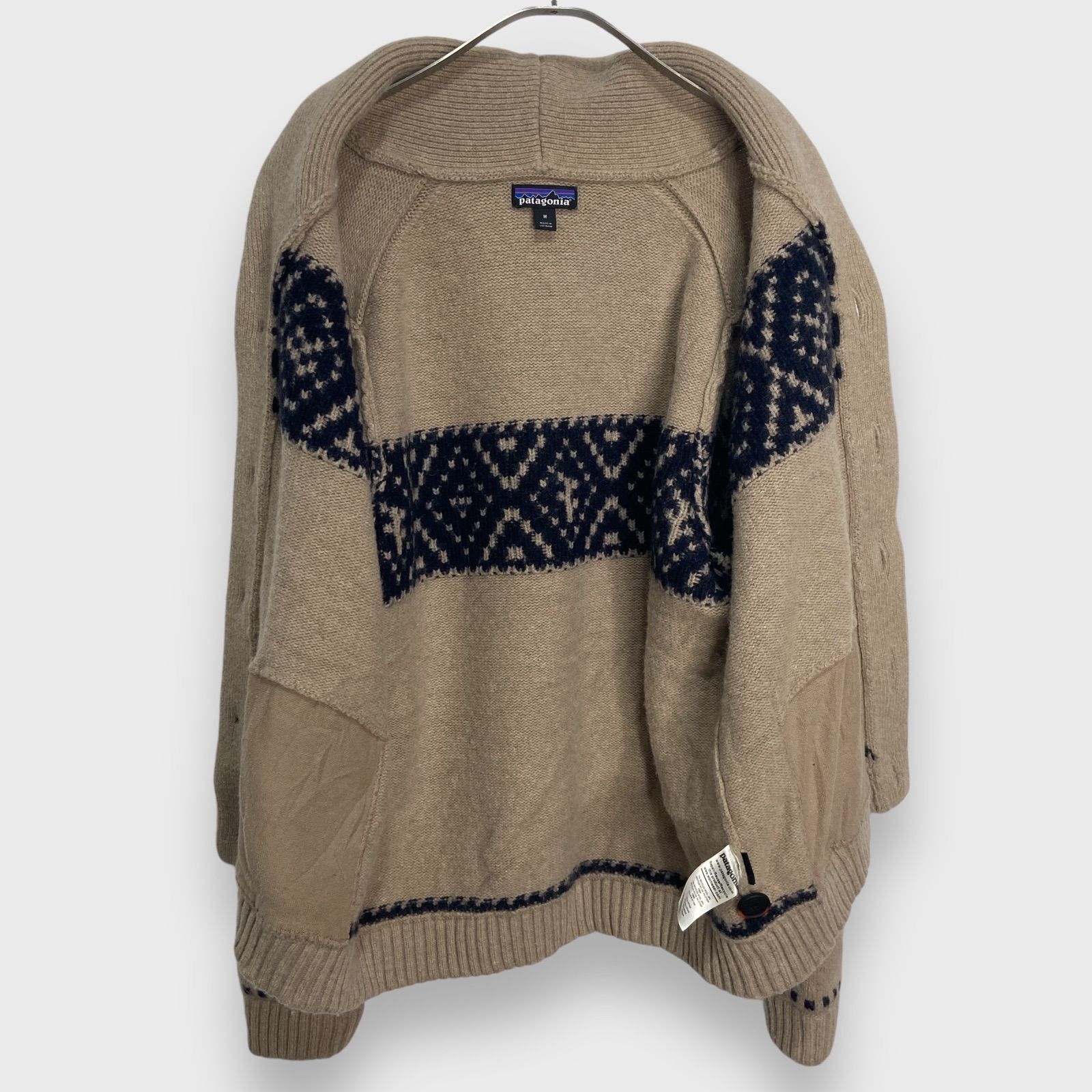 ☆patagonia☆パタゴニア☆ノルディック柄ショールカーディガン 