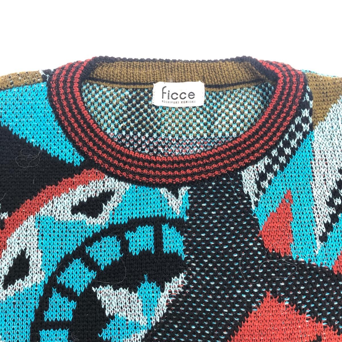 YOSHIYUKI KONISHI ヨシユキコニシ ニット サイズ:M ブルー メンズ 総