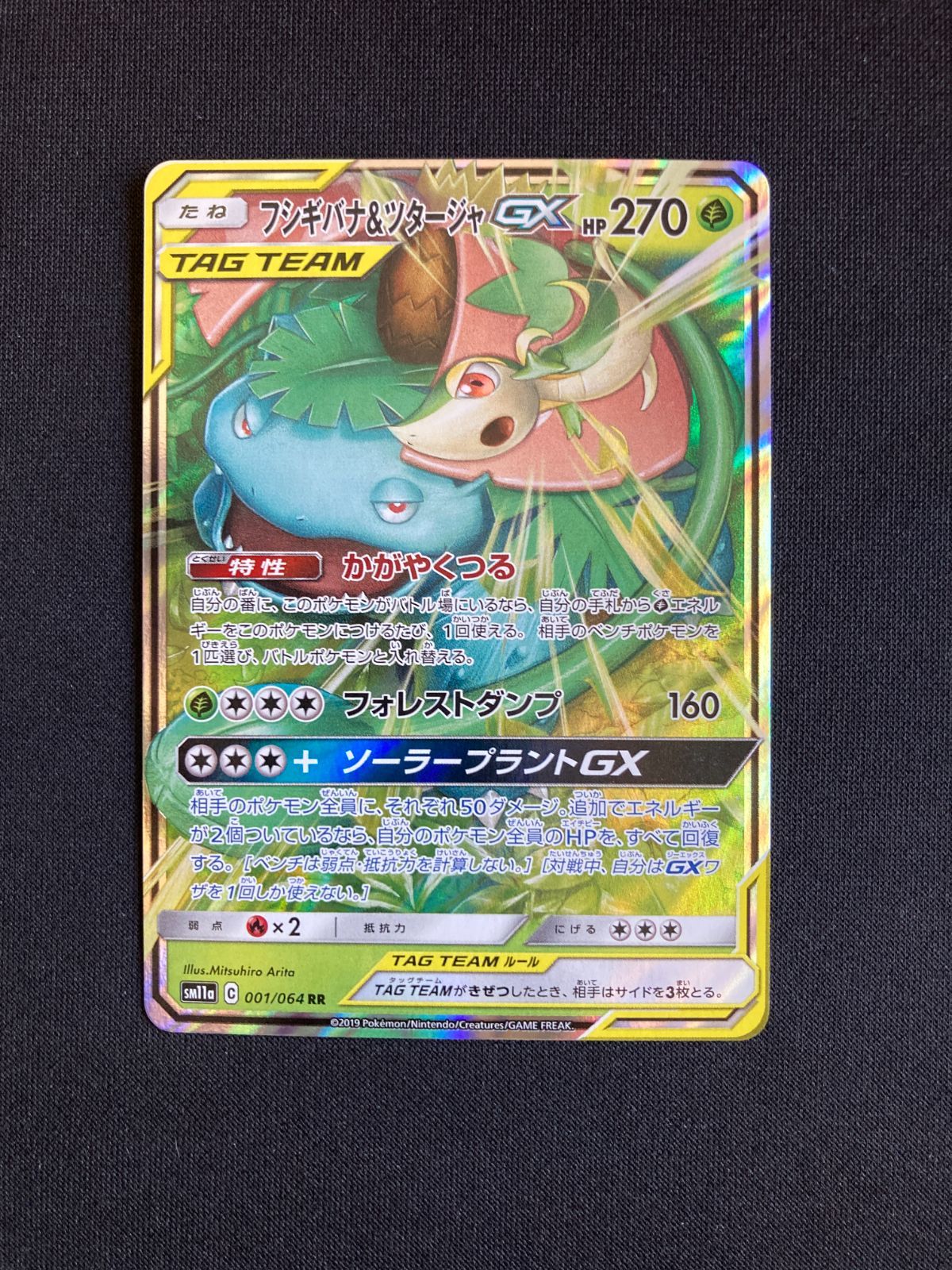 ポケモンカード フシギバナ&ツタージャGX RR sm11a 001/064 Venusaur