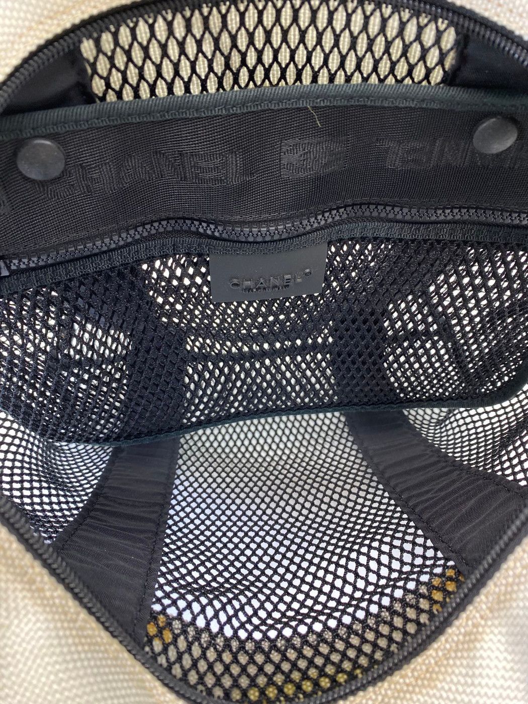 CHANEL メッシュ トートバッグ エコバッグ スポーツライン 9420 CHANEL メッシュ トートバッグ エコバッグ ブラック 黒 スポーツ