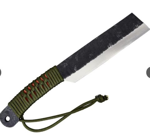 TS239 黒打鉈両刃165ﾊﾟﾗｺｰﾄﾞ柄