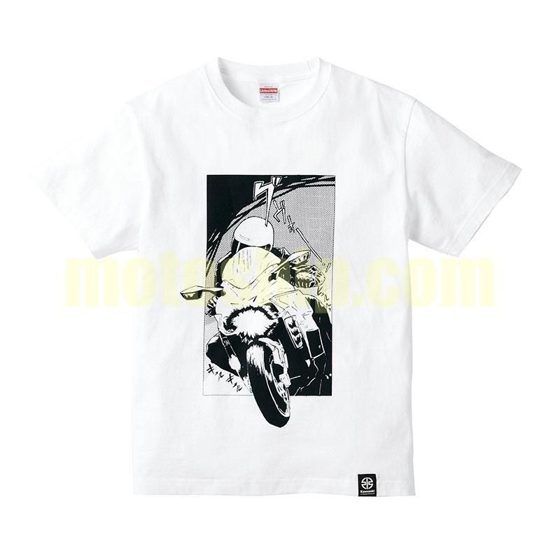 カワサキ純正/春夏ウェア デザイナーズTシャツ(コミック/Lサイズ)｜Kawasaki