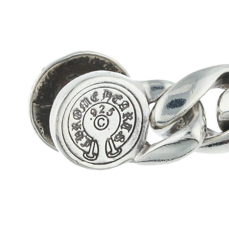 1円スタート 最落無し！ CHROME HEARTS クロムハーツ プレーンベイル　ネックレストップ シルバー925 シルバー925 クラシックチェーン ブレスレット クリップ 1円 クロム