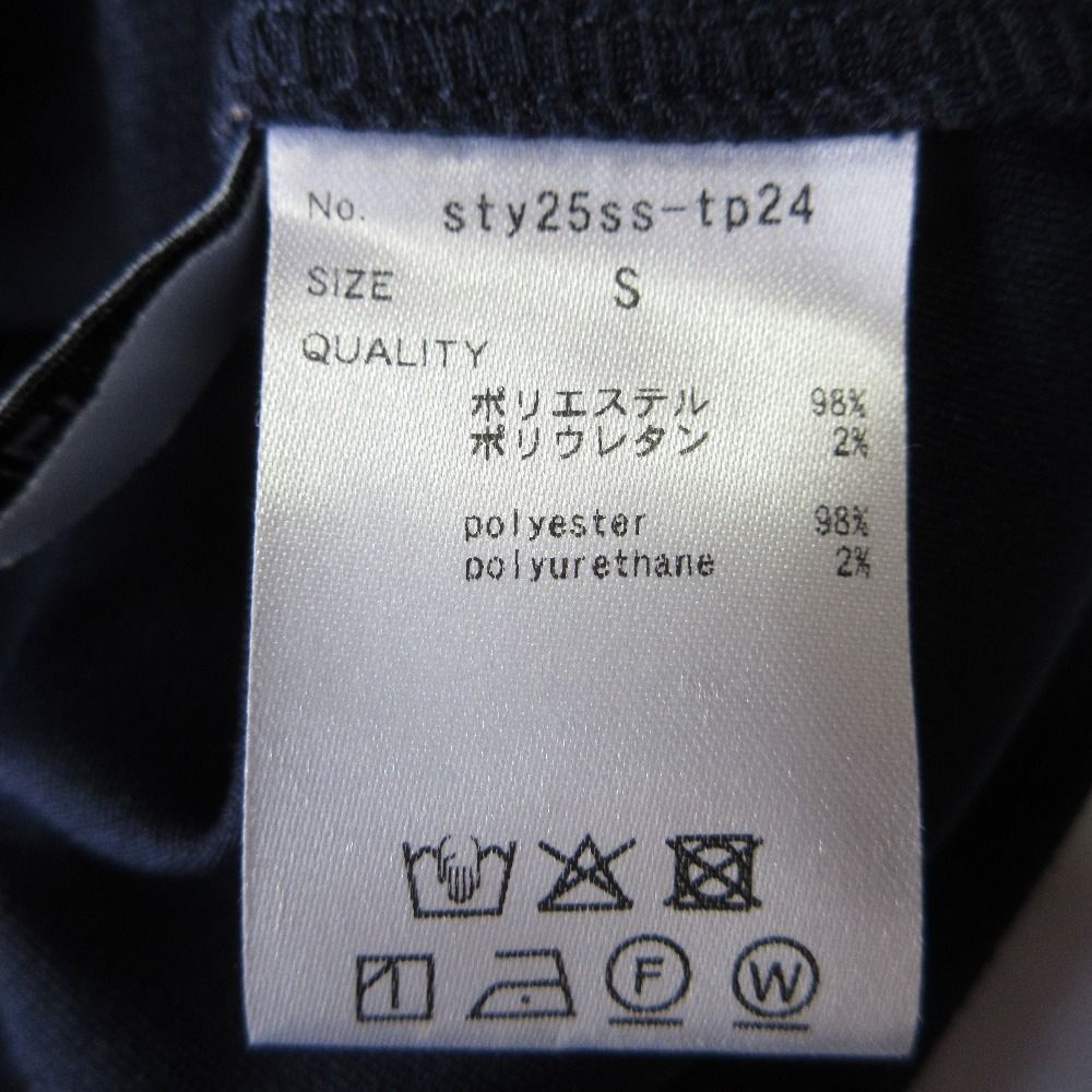 良品 25SS JENNE ジェンヌ ドラマティックアシンメトリーカットソー STY25SS-TP24 サイズS ネイビー  レディース 古着 中古 良品 25SS JENNE ジェンヌ ドラマティックアシンメトリー
