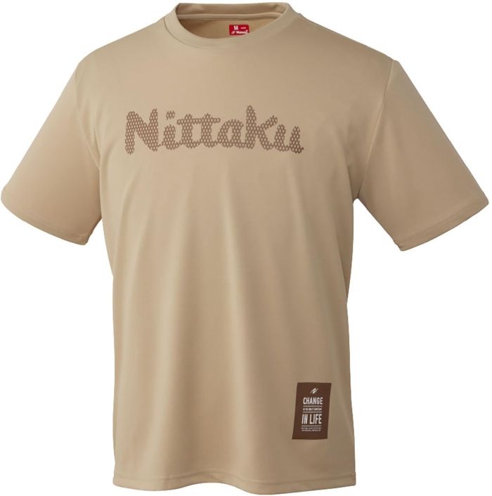 【新品・5営業日で発送】ニッタク(Nittaku) ニッタクドット_Tシャツ (NX2015) 色 : ベージュ サイズ : S 