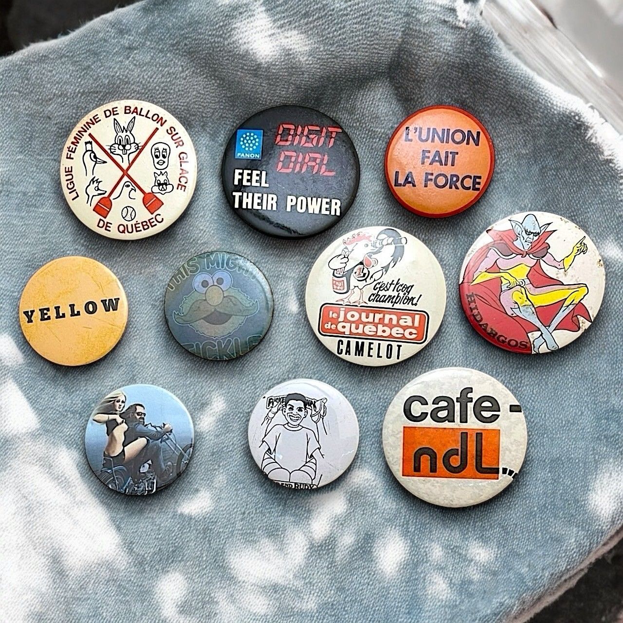 CW バイク イラスト アート アニメ 缶バッジ ビンテージ アンティーク