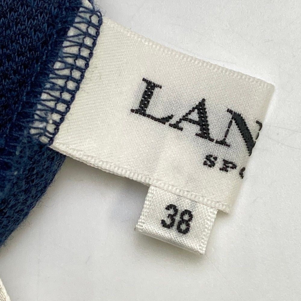 サイズ：38 LANVIN SPORT ランバン スポール  半袖 ニットジャケット  ネイビー系 [240101431886] ゴルフウェア レディース ストスト サイズ：38 LANVIN SPORT ランバン スポール 半袖 ニット