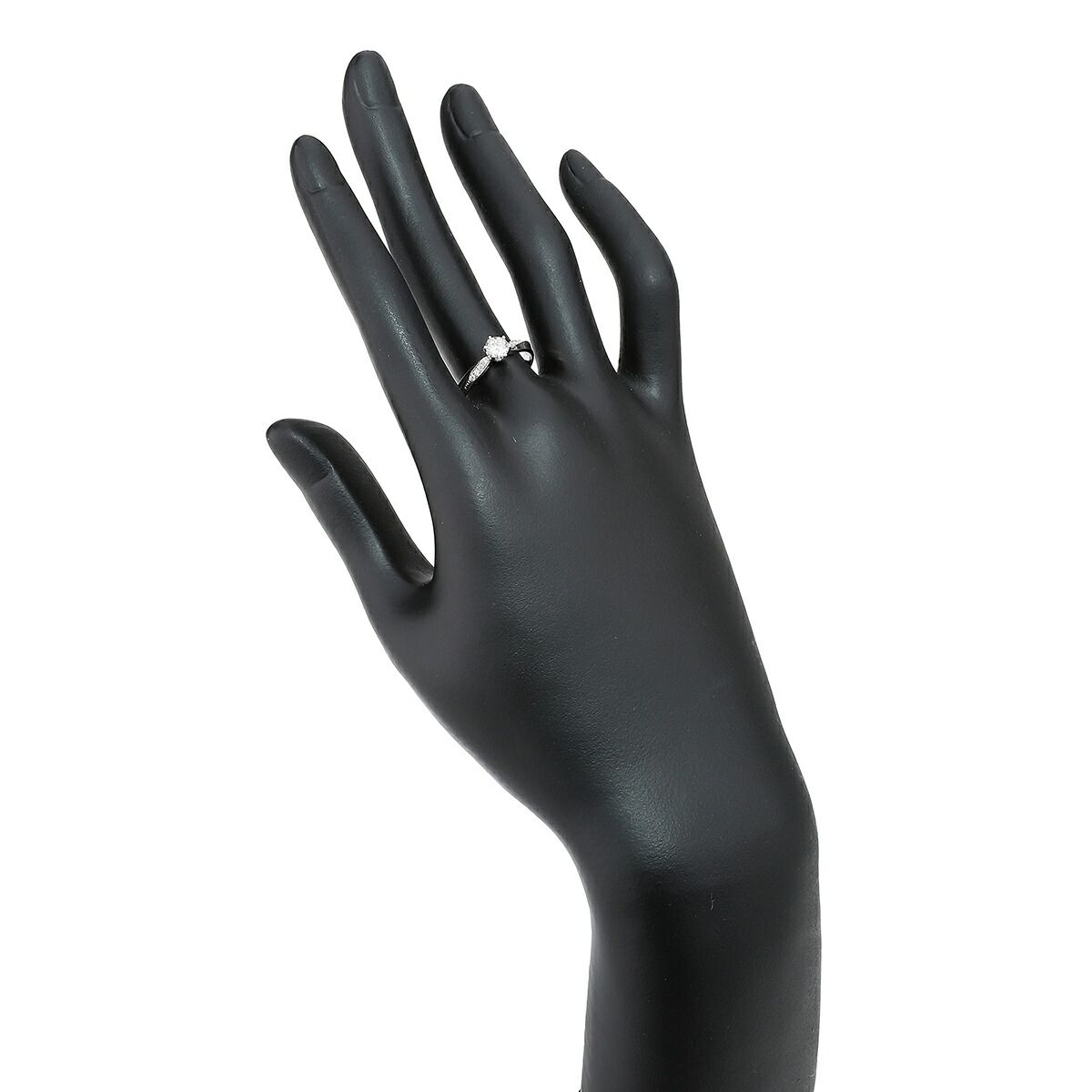 リング 指輪 ダイヤモンド 0.313ct Pt900 14号 中古 プレラブド 返品OK  