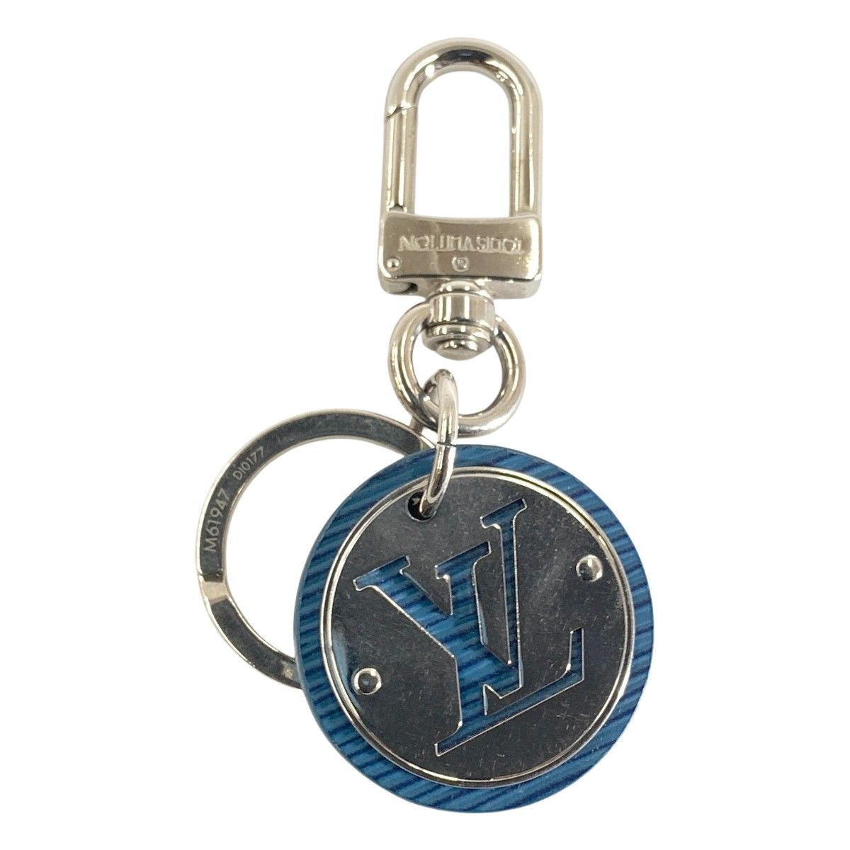 〇〇LOUIS VUITTON ルイヴィトン ポルトクレ LVサークル エピ キーリング キーホルダー M61947 ブルー