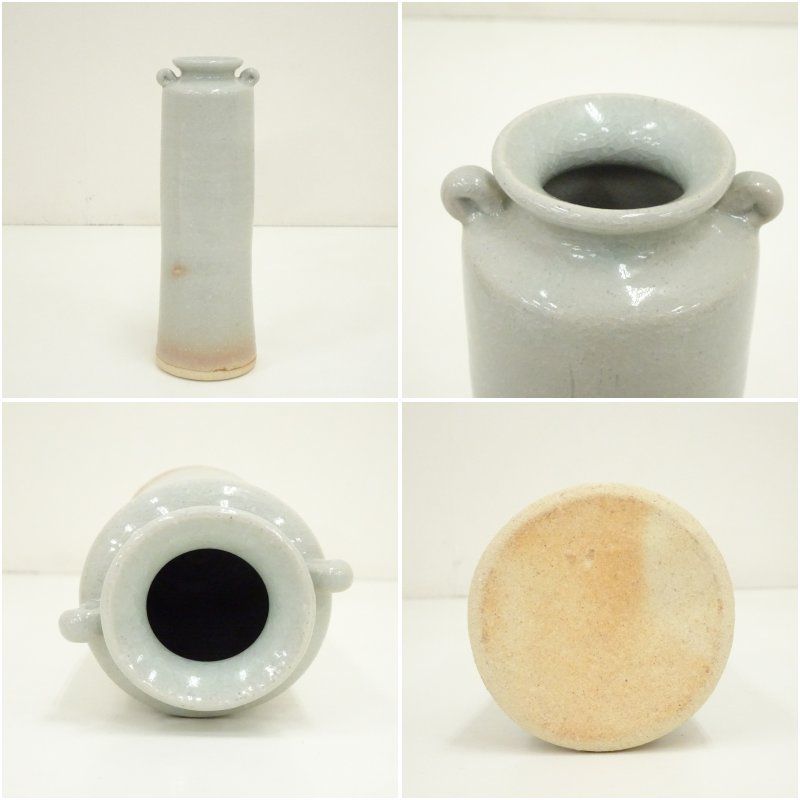 萩焼 天龍造 花入（共箱） 花入れ 茶道 茶道具 花瓶 花器