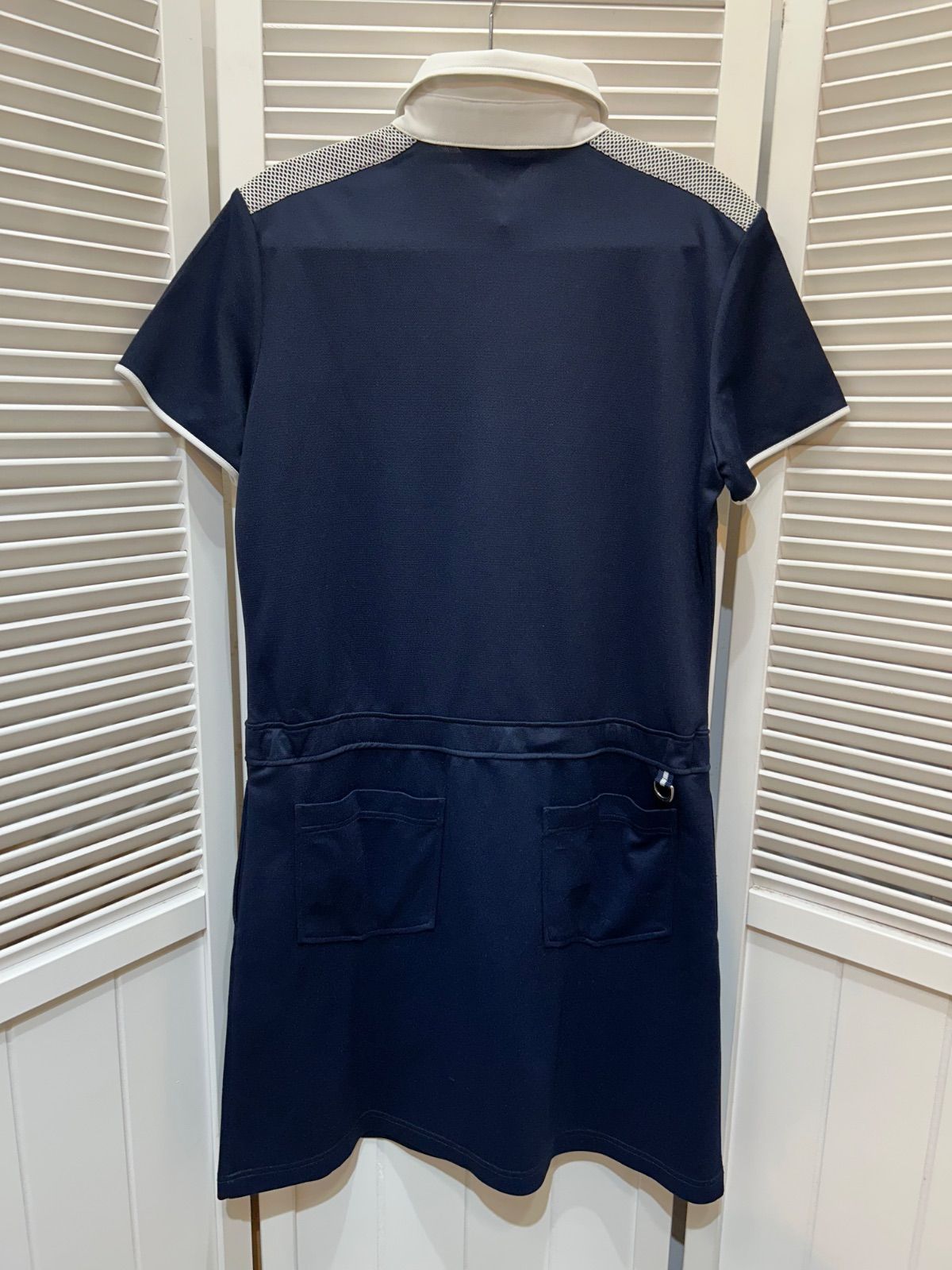 ランバンスポーツ★ゴルフ ツートーンワンピース 38 イエロー×ネイビー Amazon.co.jp: [LANVIN SPORT] ワンピース レディース ランバン