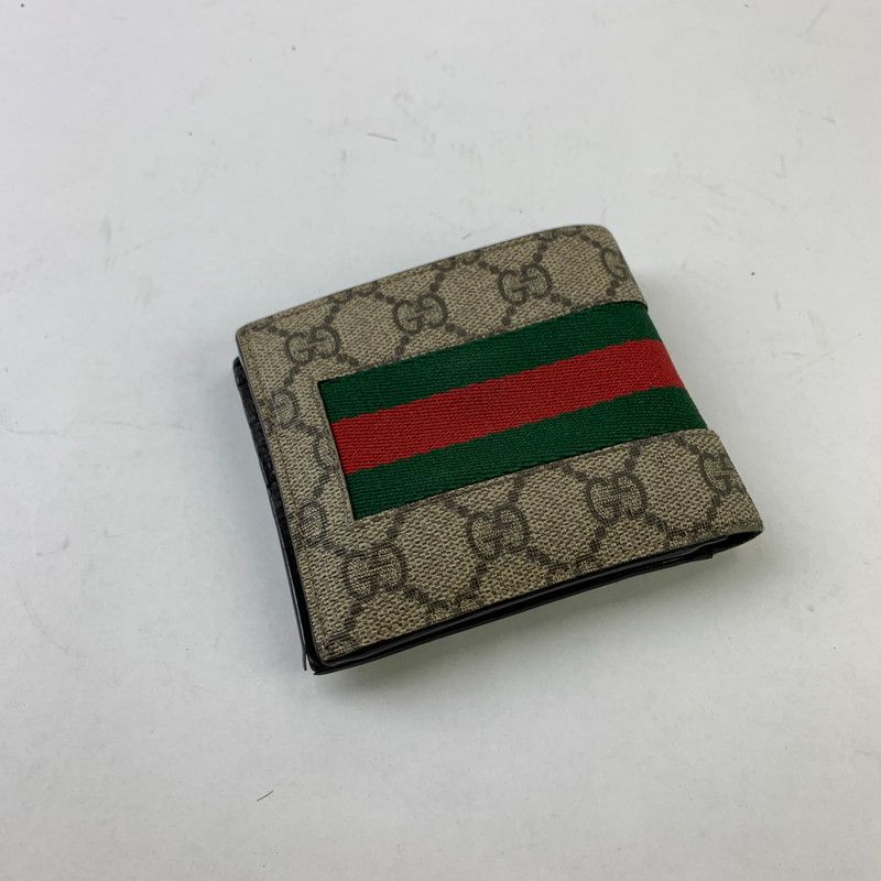 【品】 GUCCI 408826 2つ折り 財布 シェリーライン シマ 財布 グッチ 【181-250713-st-25-fuz】