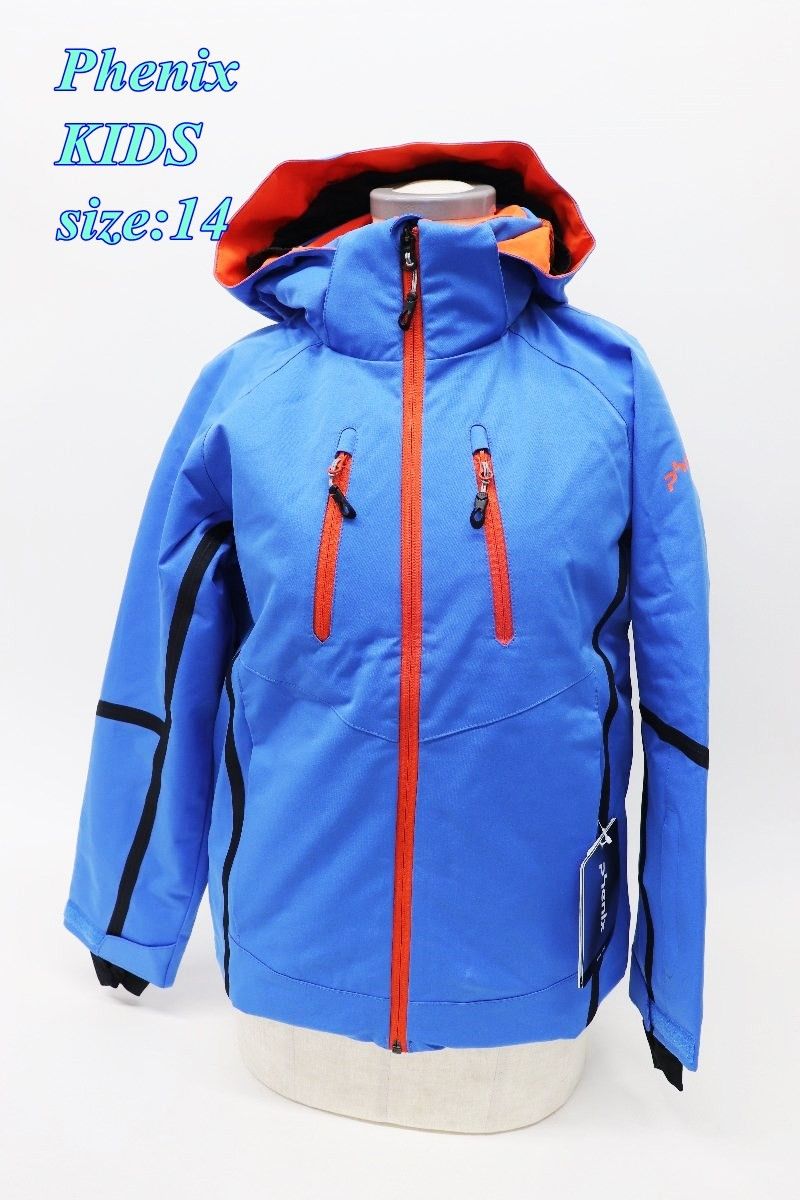 Phenix フェニックス ジュニア スキージャケット サイズ14 ブルー ES7G20T71 スポーツ キッズ 子供服 R2510-046