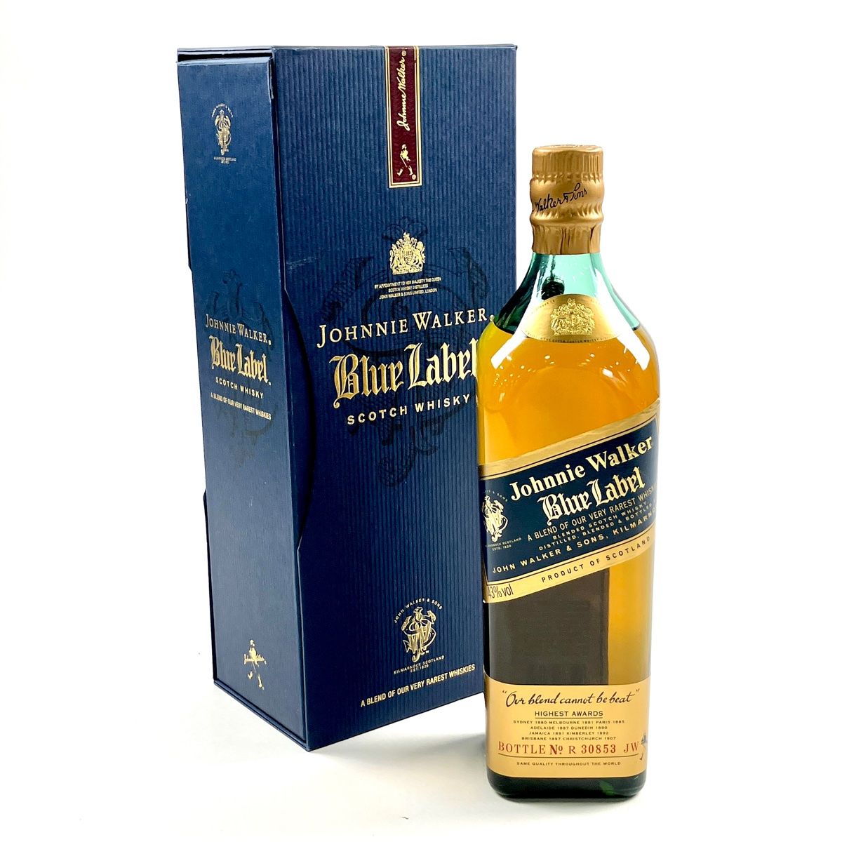 ジョニーウォーカー JOHNNIE WALKER ブルーラベル 750ml スコッチウイスキー ブレンデッド 【古酒】