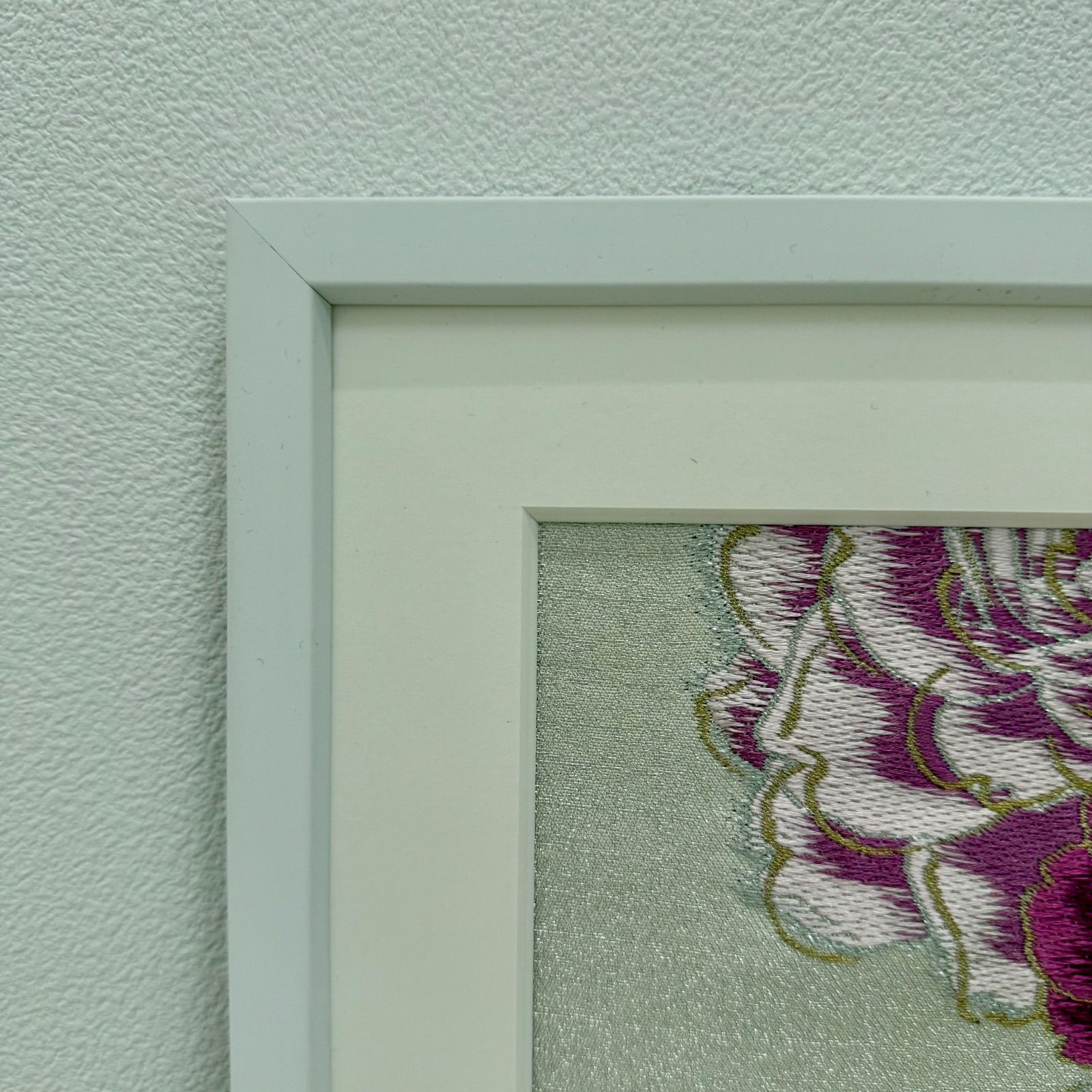 フレーム入りシルク織物アート