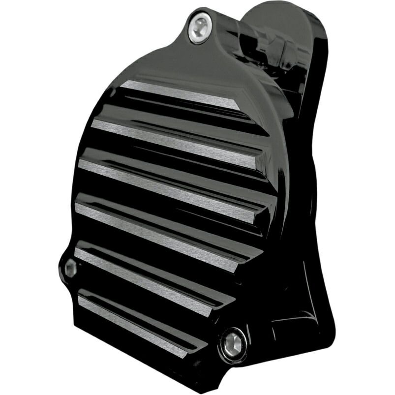 BILLET ALUMINUM ホーン FINNED グロスブラック 1991年以降純正カウベルホーンカバー装着車