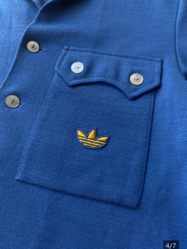 70s adidas トラック ジャケット / 6 オープンカラー ボックス ボタン ジャージ シャツ ドイツ ビンテージ 60s 80s T3- 01024-11319 sale - メルカリ