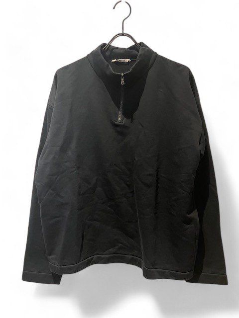 AURALEE (オーラリー) ELASTIC HIGH GAUGE SWEAT HALF ZIP P/O 