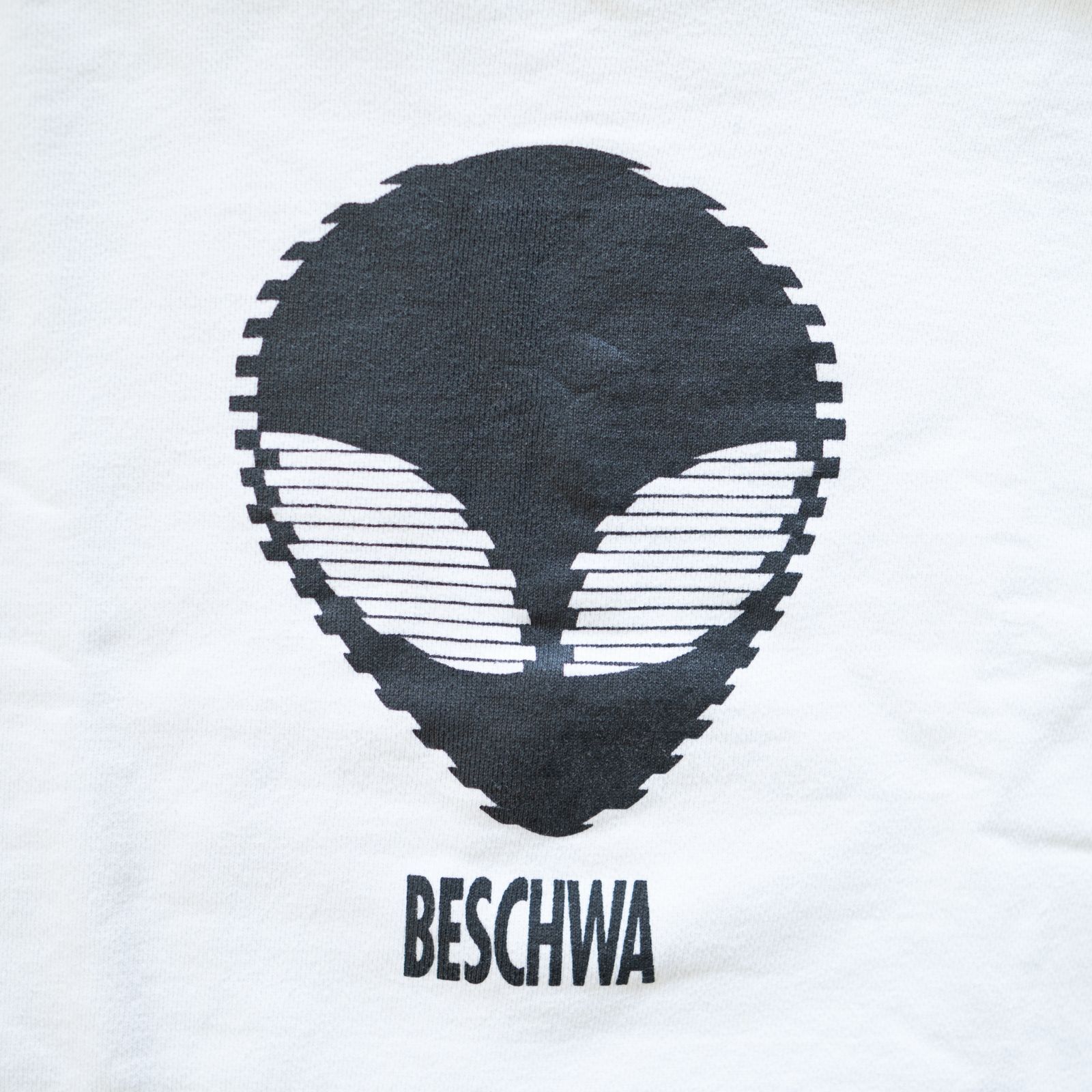 90s BESCHWA ビシュア SWEATSHIRT スウェット エイリアン 宇宙人 白 