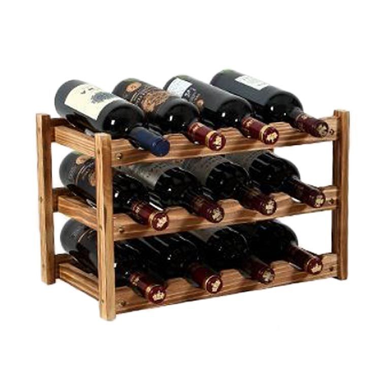 ワインラック 12本用 おしゃれ 木製 ワインホルダー ワイン収納 保管 ワイン棚 酒棚 ワインスタンド シャンパンホルダー ワインストレージ  リビング収納 キッチン収納 ワインディスプレイ ナチュラ#lella2255 - メルカリ