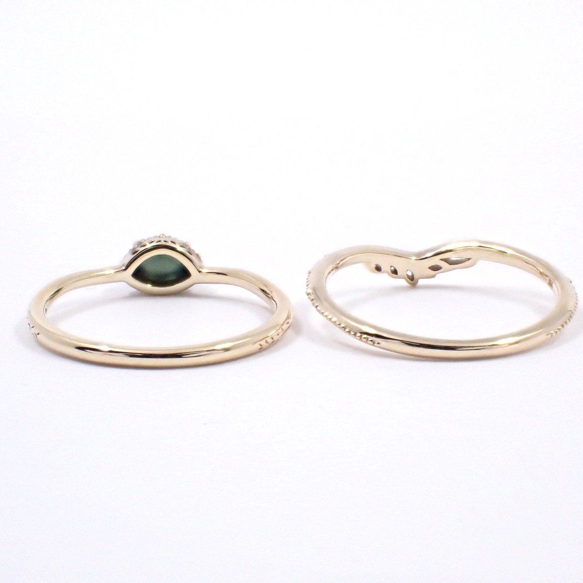 agete k10 ダイヤモンドリング 11号 agete K10ブラックダイヤモンド