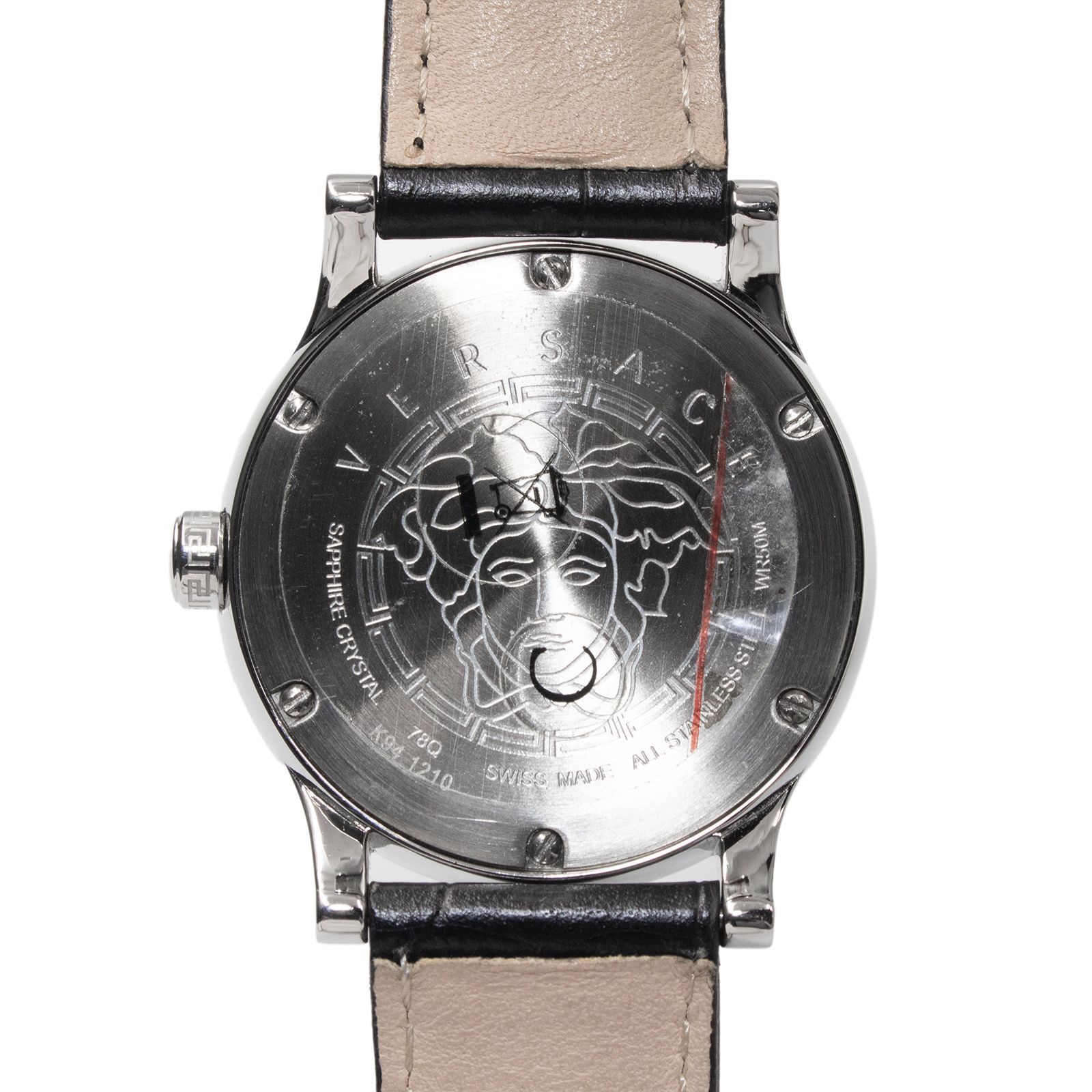 ヴェルサーチェ 腕時計 メンズ レディース 黒 ダイヤ メドゥーサロゴ 革ベルト ヴェルサーチェ 腕時計 メンズ レディース 黒 ダイヤ メドゥーサロゴ