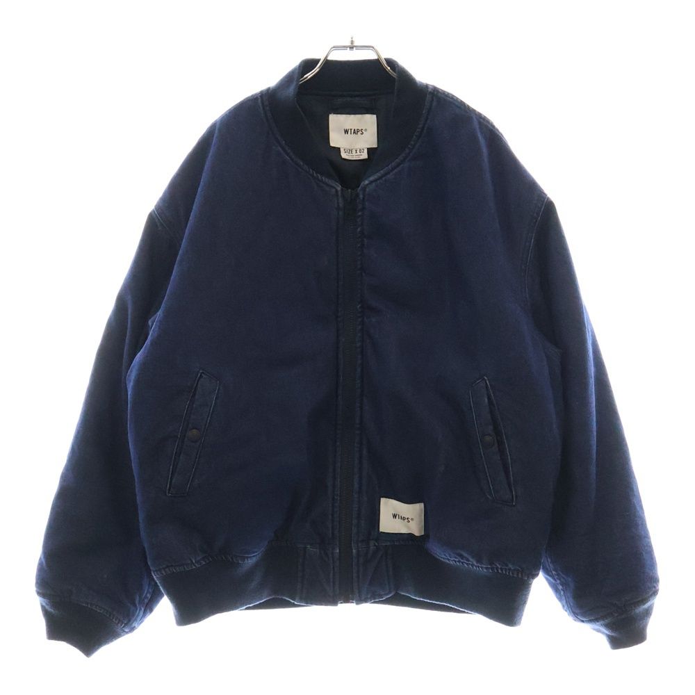 WTAPS ダブルタップス 22AW JACKET COTTON DENIM INDIGO コットンデニム 中綿 ジップアップジャケット ブルゾン インディゴ 222WVDT-JKM06