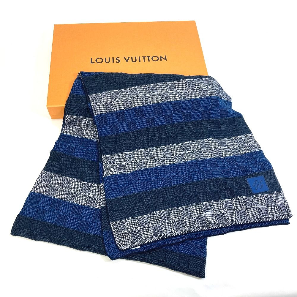 ルイヴィトン M78533 エシャルプ・ダミエラインズ マフラー コットン