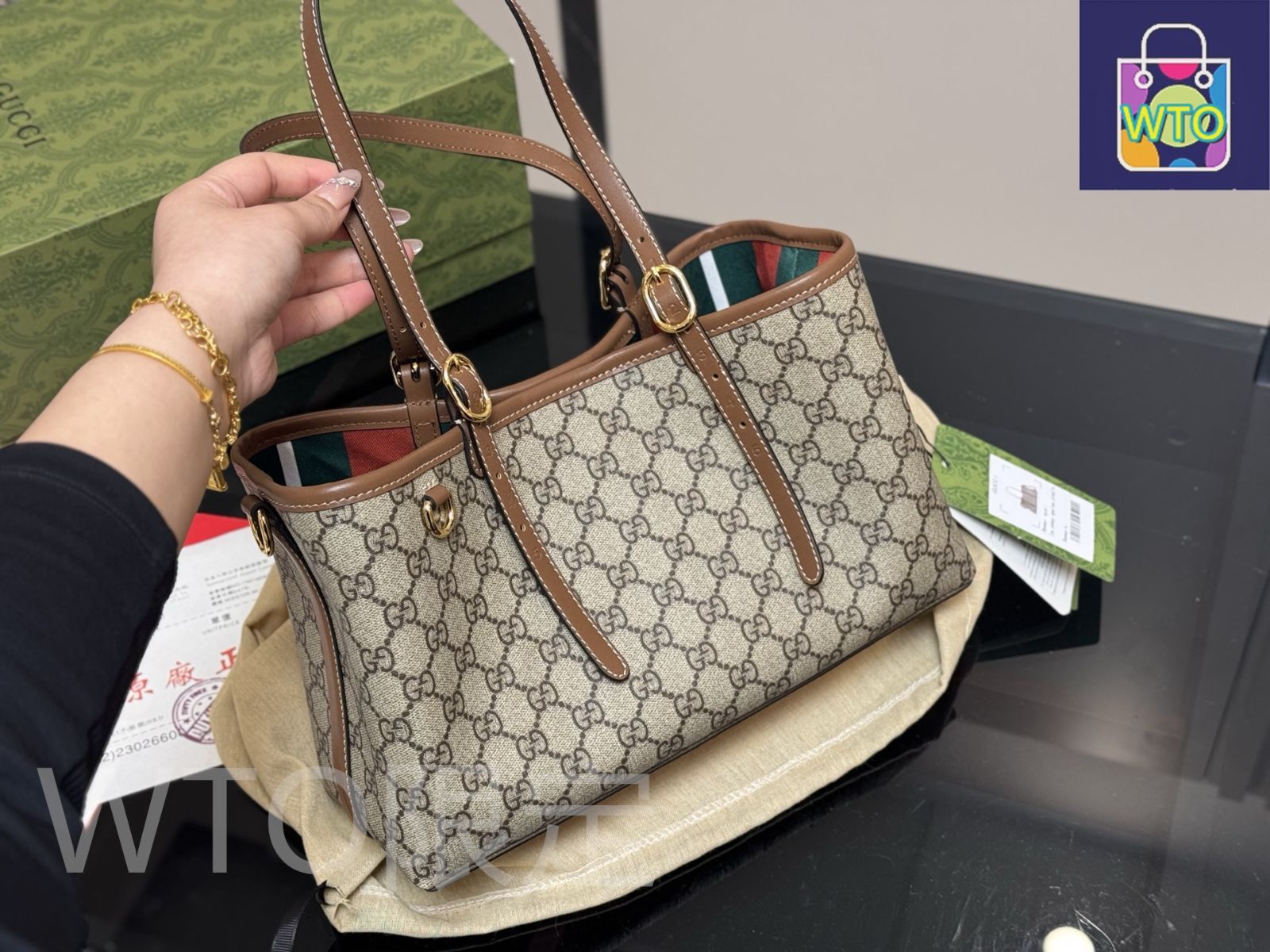 グッチGUCCIトートバッグ グッチ レディース バッグGG テンダー ミディアム トートバッグ