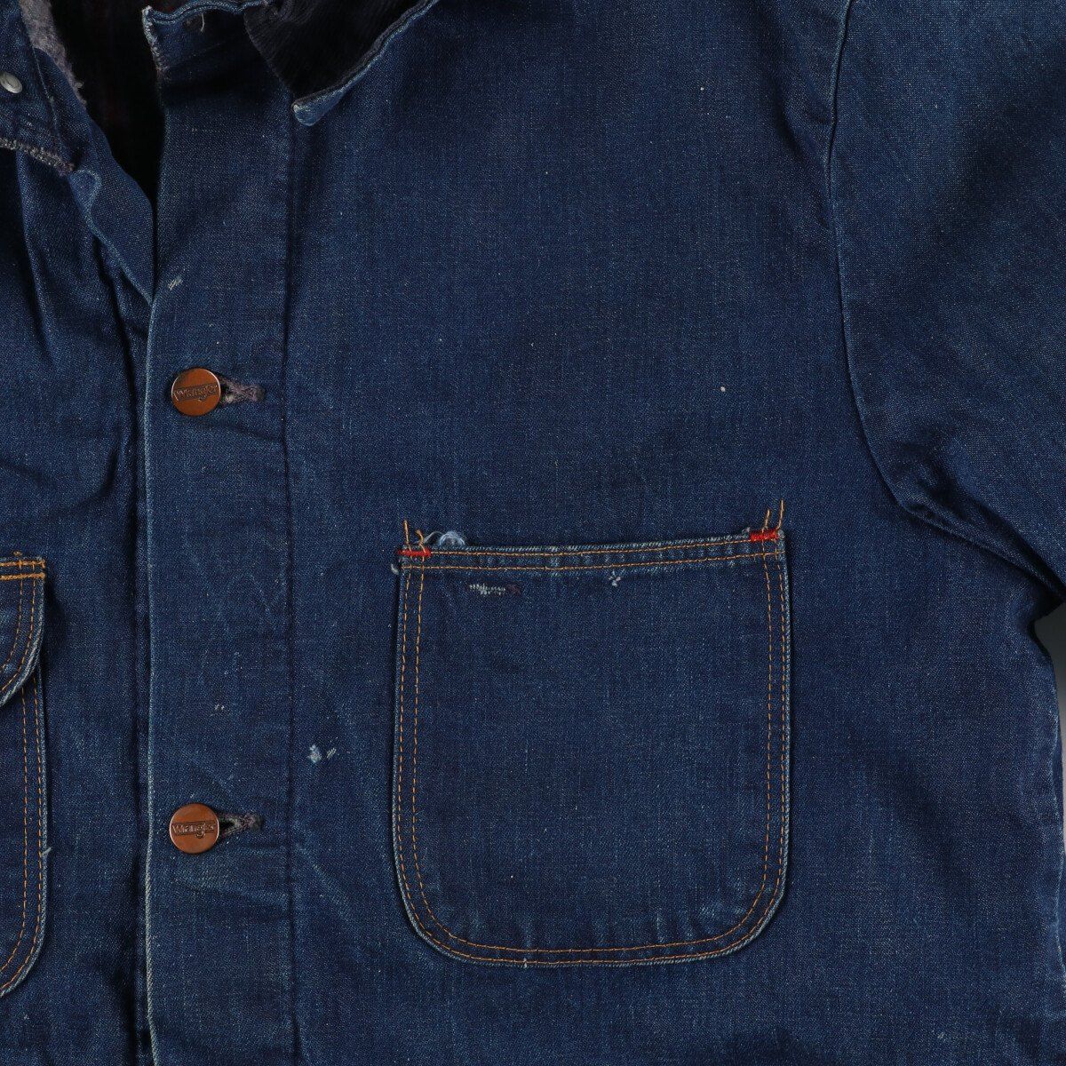 Wrangler カバーオール USA製 デニム 80s USA製 BIG BEN ブランケットライナー デニム カバーオール
