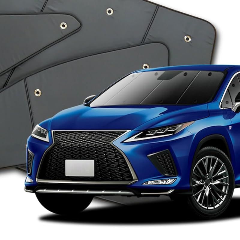 趣味職人 プライバシー サンシェード 車 レクサス RX 20 系 RX 200t RX 300 RX 450h フロント 専用 カーテン 車中泊 グッズ 対応 『01s-a040-fu』 0