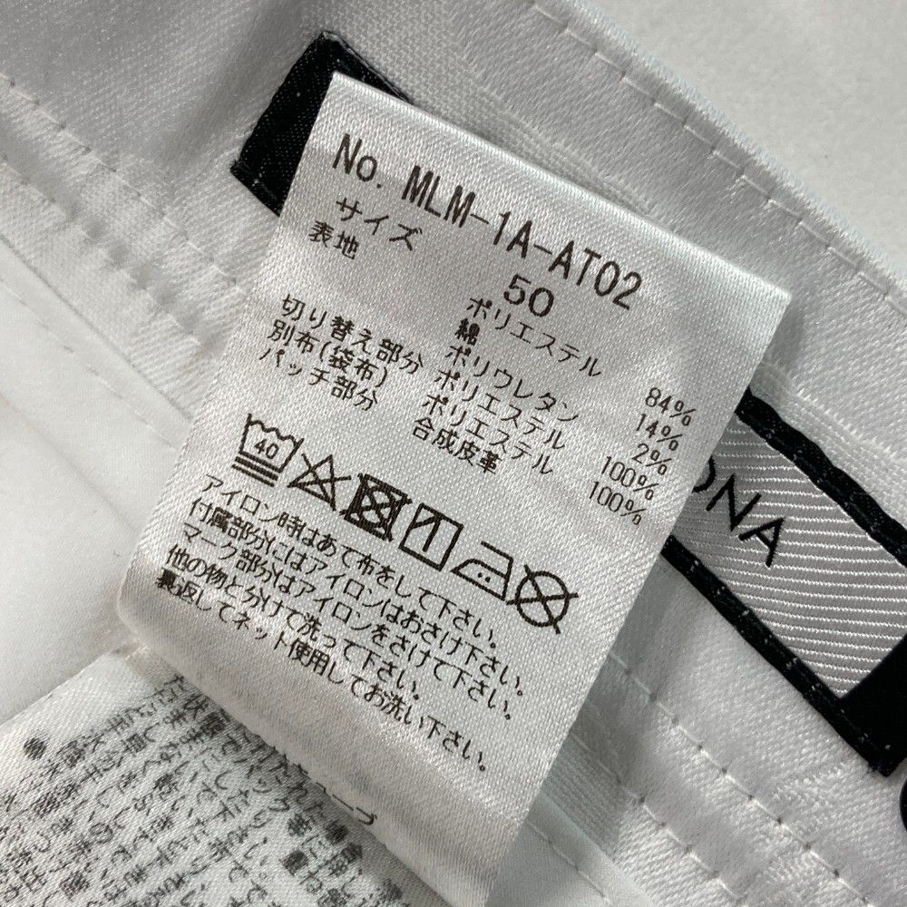 サイズ：50 MARK&amp;LONA マークアンドロナ  パンツ カモフラ ホワイト系 [240101439800] ゴルフウェア メンズ ストスト サイズ：50 MARK&LONA マークアンドロナ パンツ カモフラ
