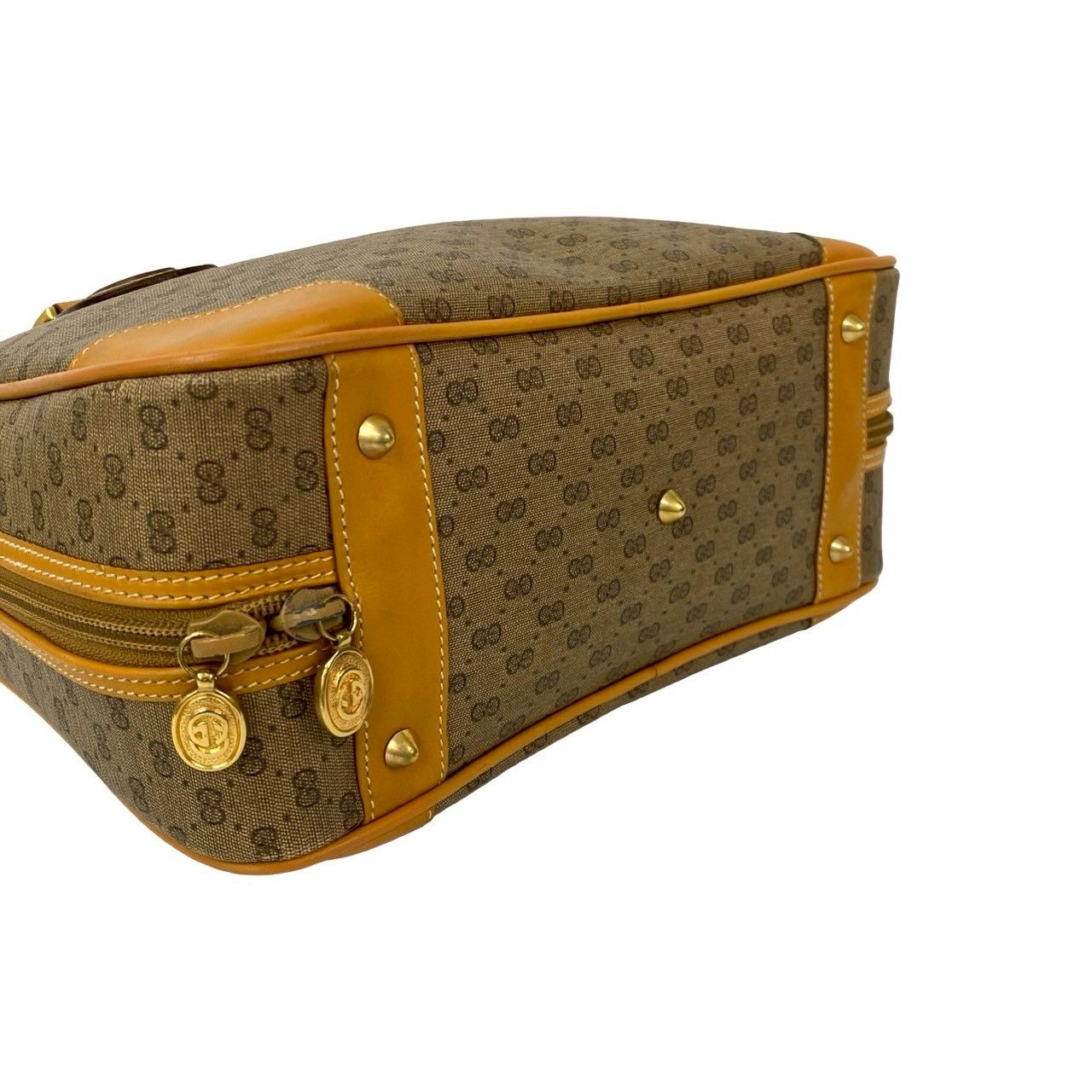 極 美品 GUCCI グッチ オールドグッチ ヴィンテージ マイクロGG ロゴ