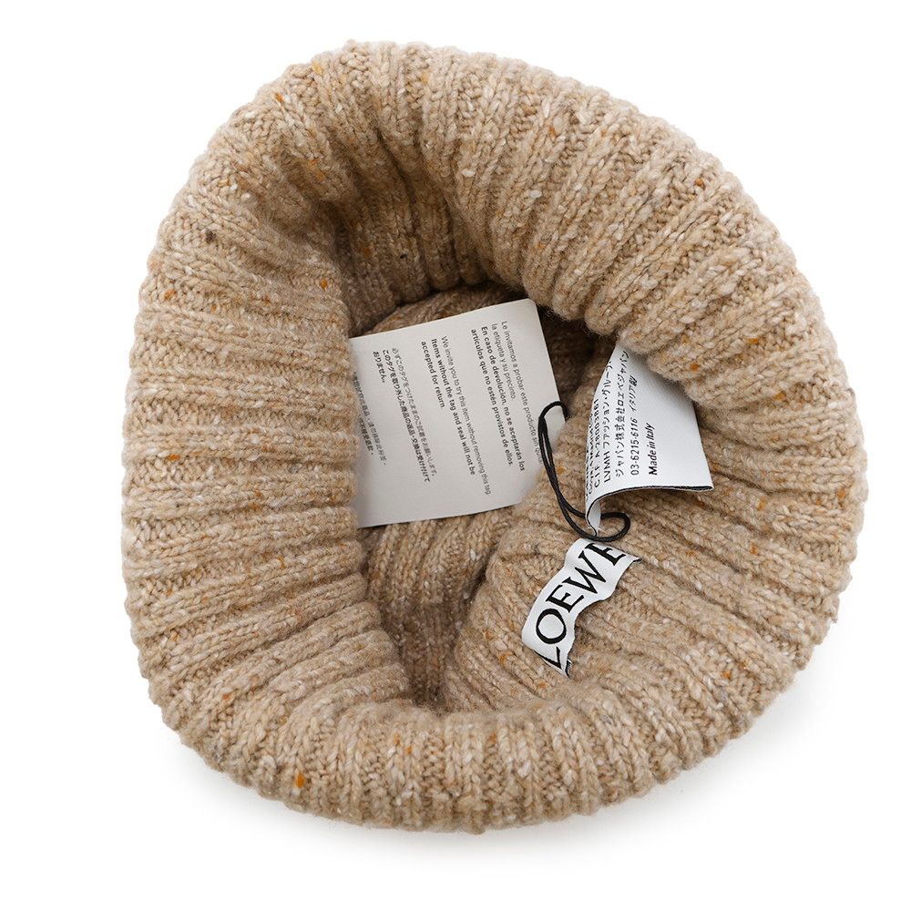 ロエベ ニット帽 ロゴ ウール F811487X28 LOEWE ビーニー 帽子 - メルカリ