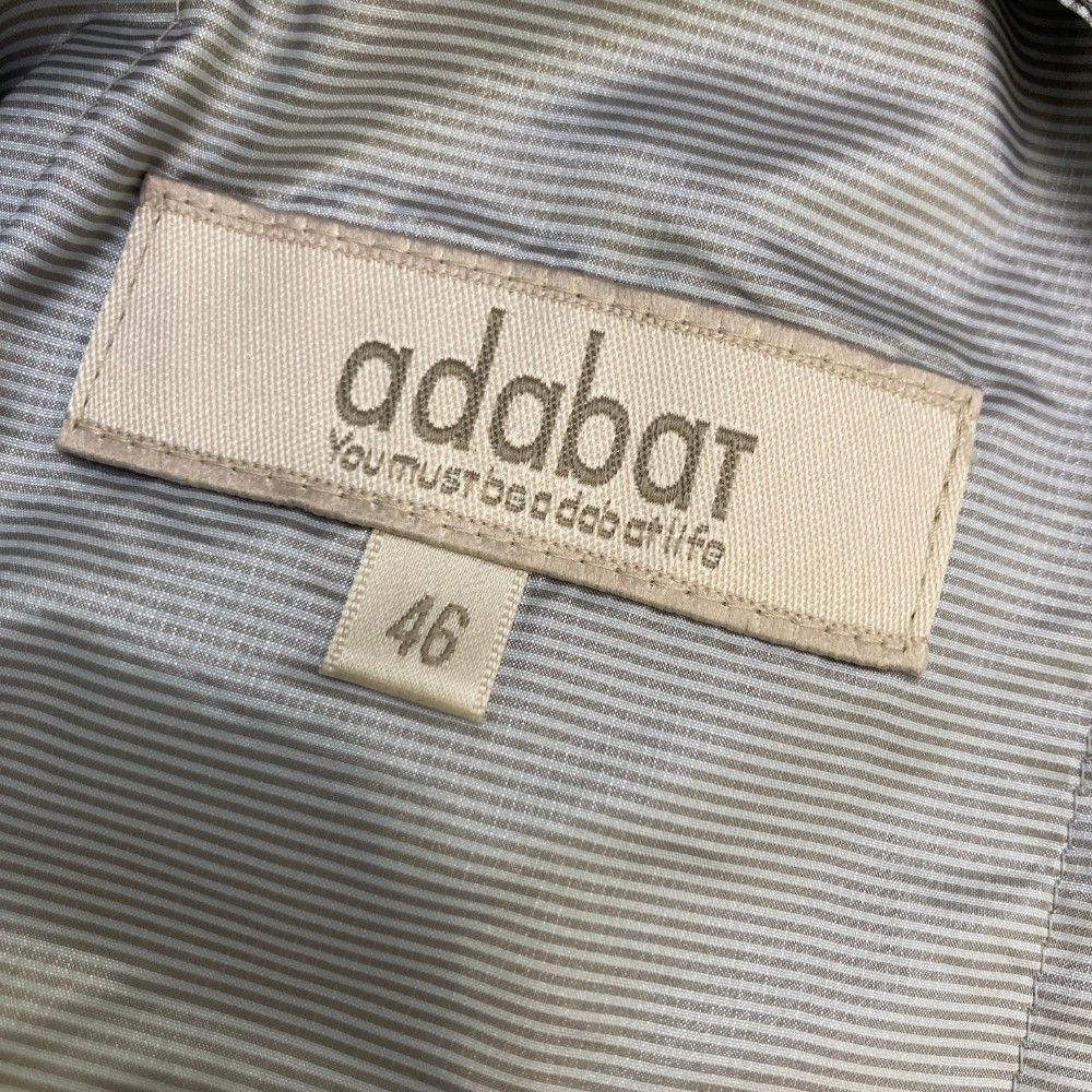 サイズ：46 ADABAT アダバット  ダウンパンツ ボーダー柄 グレー系 [240101400735] ゴルフウェア メンズ ストスト サイズ：46 ADABAT アダバット ダウンパンツ ボーダー柄 グレー