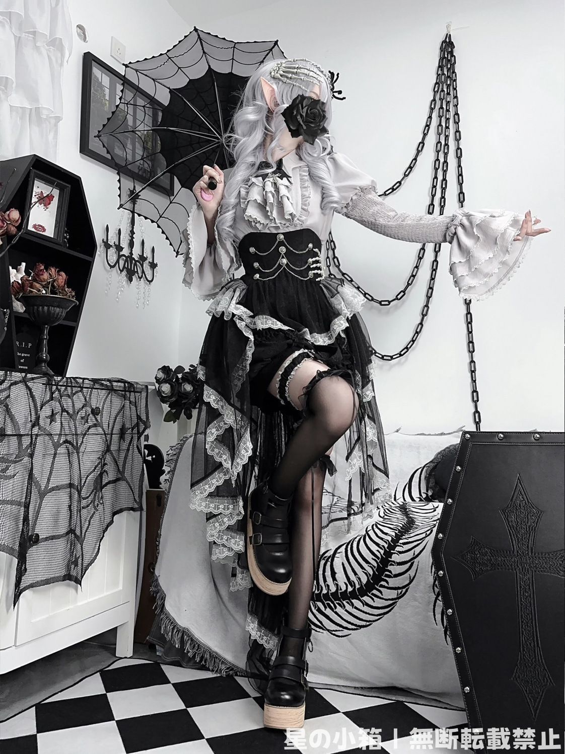 十字架ダークロリータコスプレ