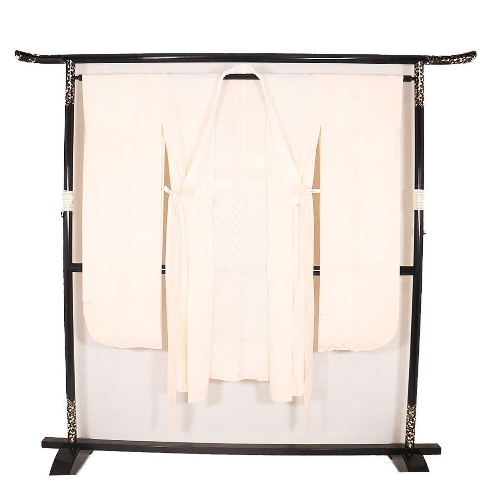 本振袖用長襦袢 正絹 単衣 袖無双 掛襟付き ピンク 花柄 Sサイズ レディース シルク ギフト フォーマル 成人式 A5275 送料込み